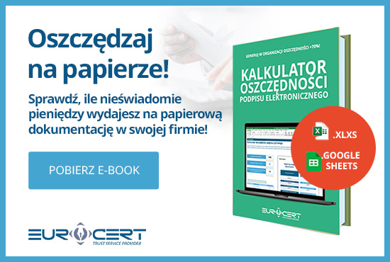 E-book - Kalkulator oszczędności-podpisu-elektronicznego online - EuroCert