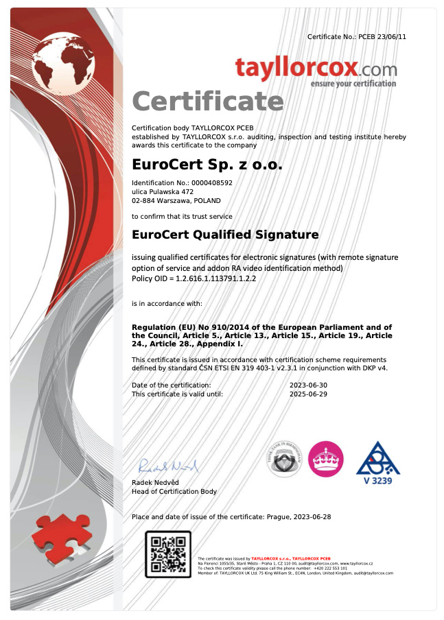 qualified signature