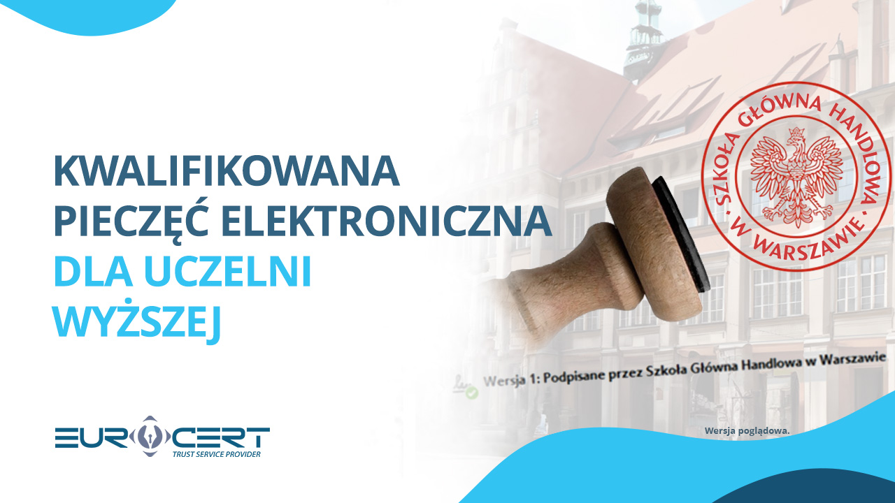 (Polski) Kwalifikowana pieczęć elektroniczna dla uczelni wyższej