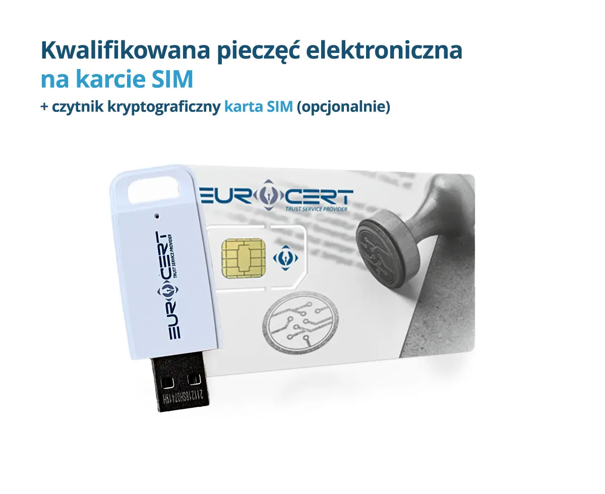 Pieczęć elektroniczna na karcie SIM