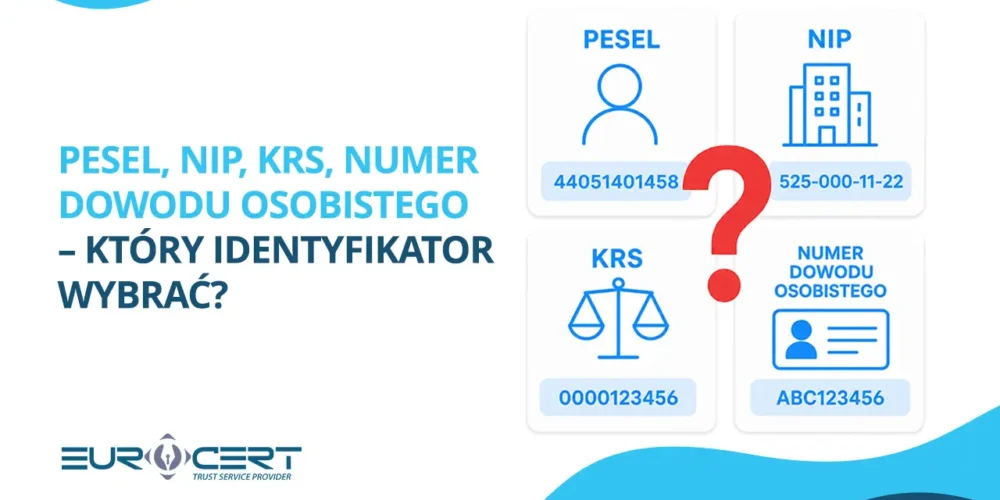PESEL, NIP, KRS, numer dowodu osobistego – który identyfikator wybrać?